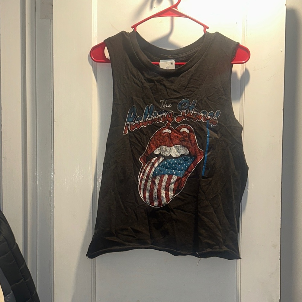 The Rolling Stones Black Muscle Tee